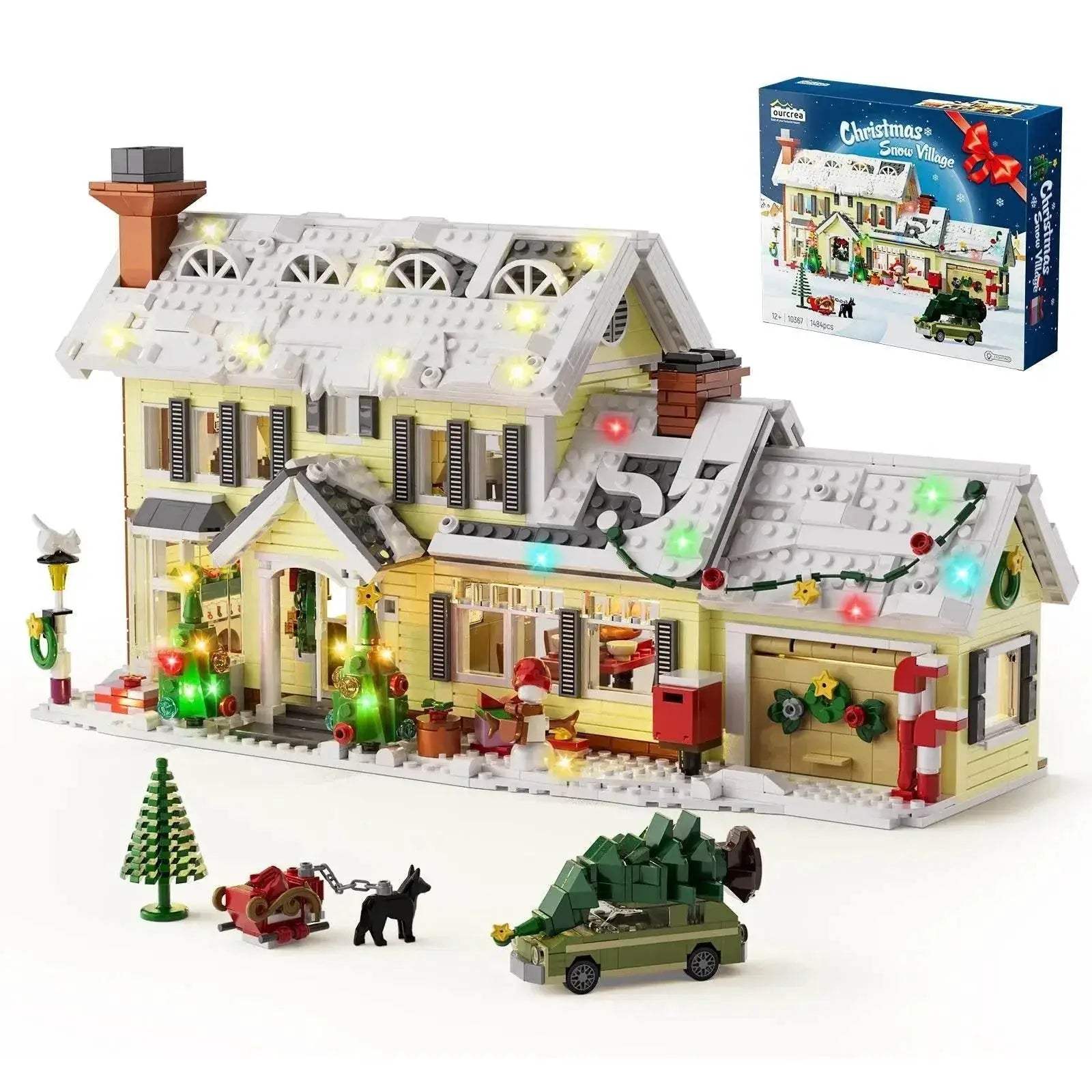  Vivid 1484 Pieces Snow Village Building Set Toyland EU -  ToylandEU™