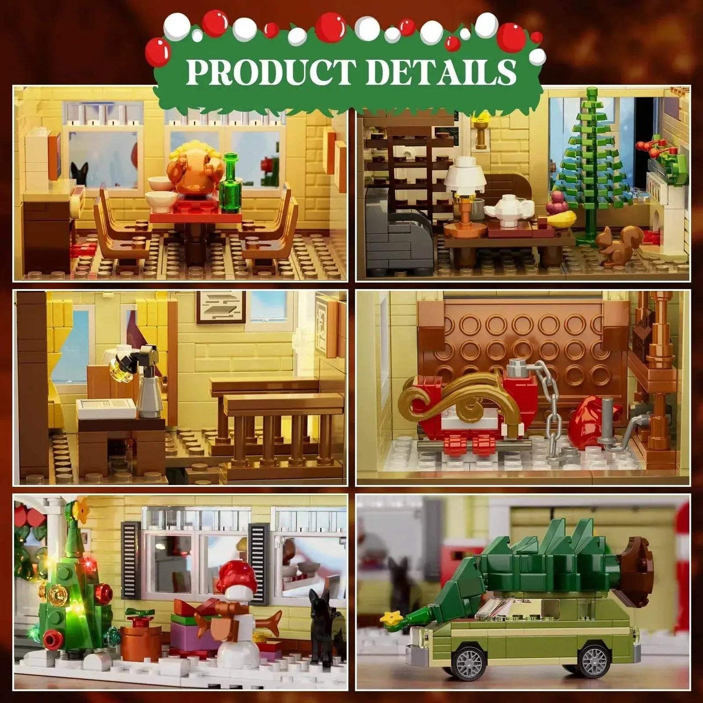  Vivid 1484 Pieces Snow Village Building Set Toyland EU -  ToylandEU™