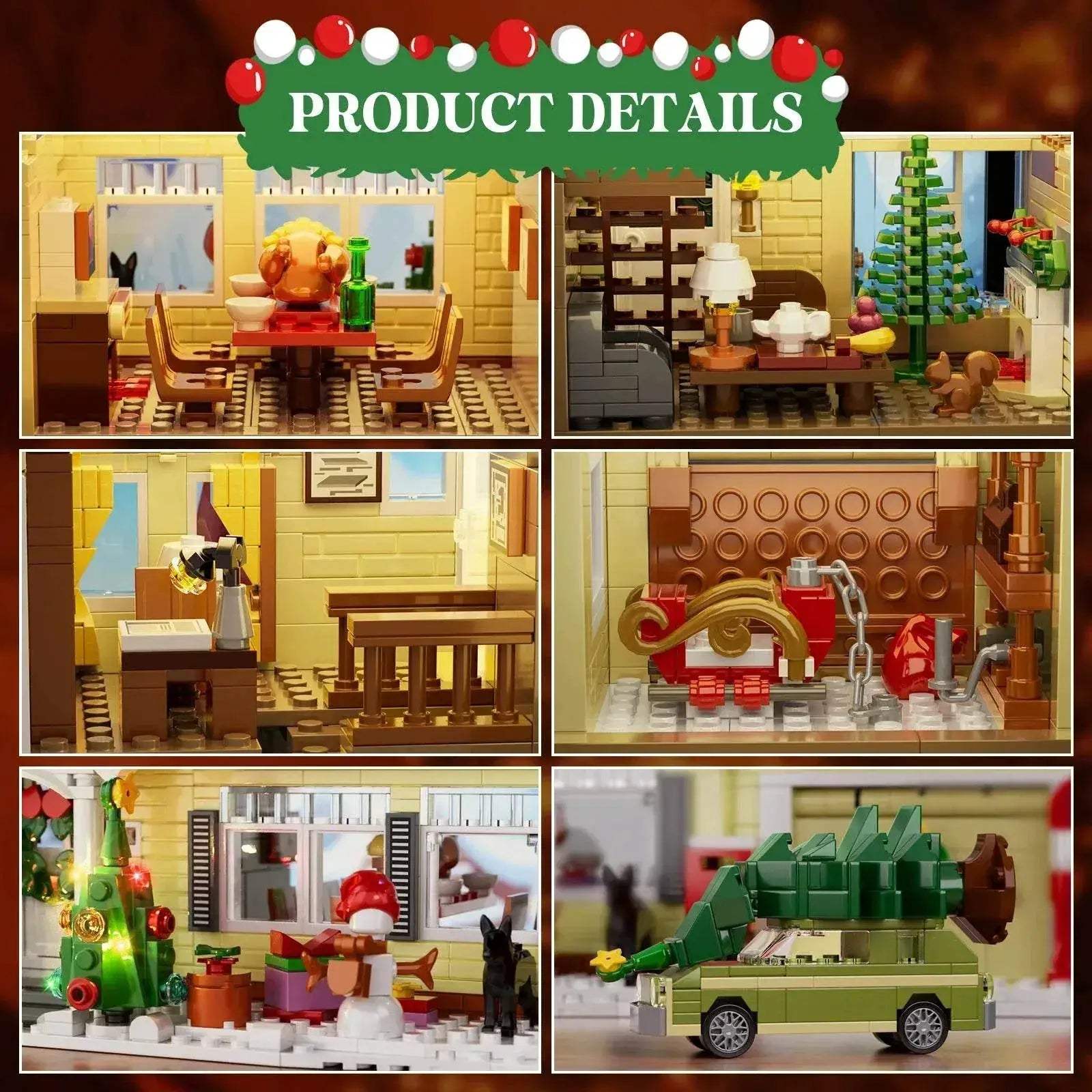  Vivid 1484 Pieces Snow Village Building Set Toyland EU -  ToylandEU™