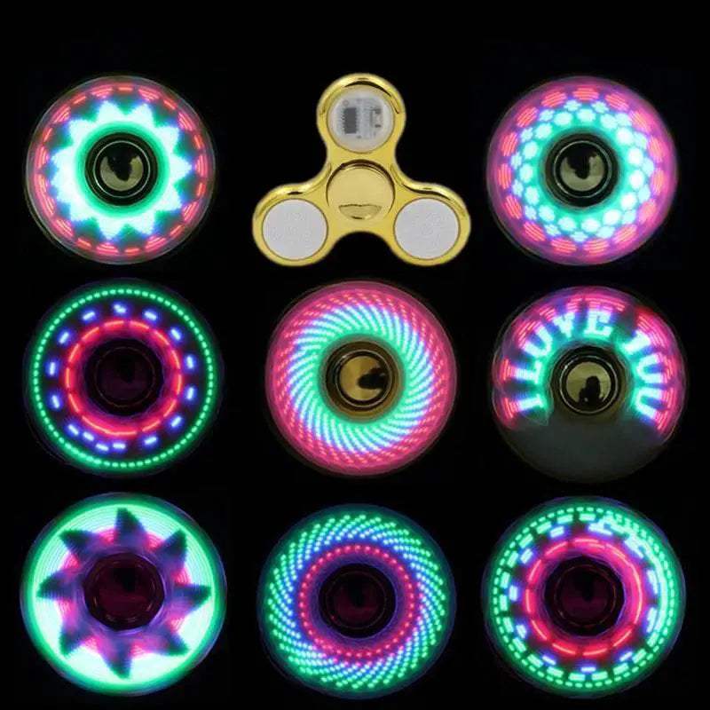  Vivid 6 Color Fidget Spinner LED Spinner Toyland EU -  ToylandEU™