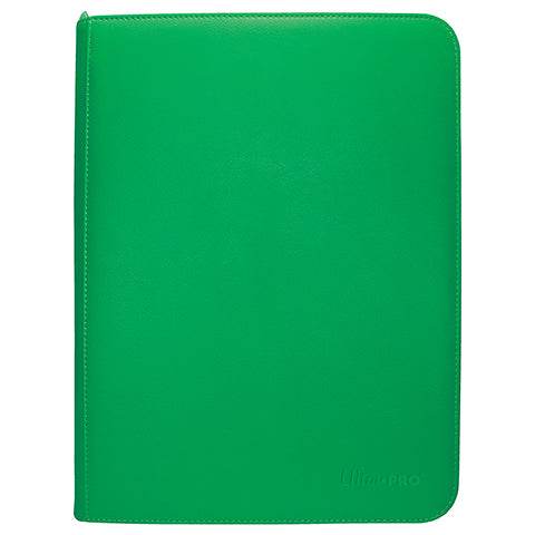 Vivid 9 Pocket Zippered Pro Binder Green for Trading Cards - ToylandEU