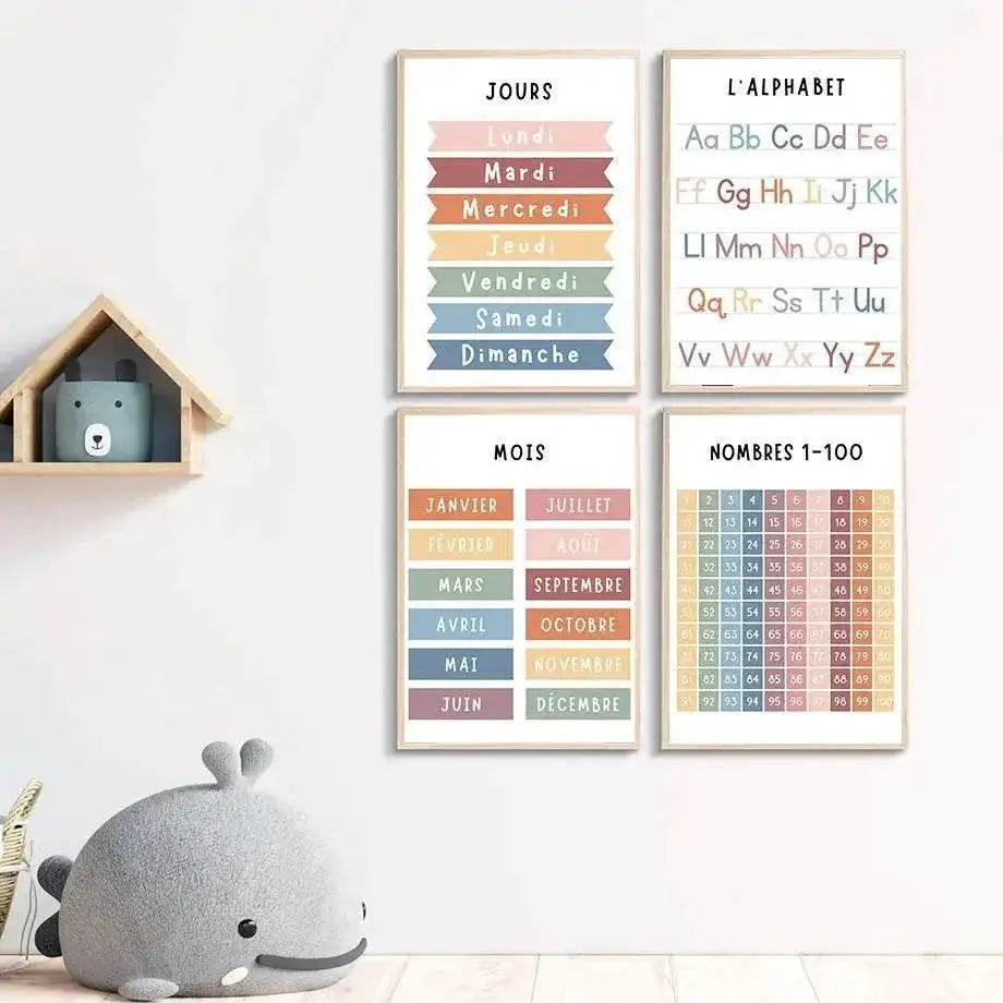  Vivid Alphabet Art Unframed Canvas Print Toyland EU -  ToylandEU™
