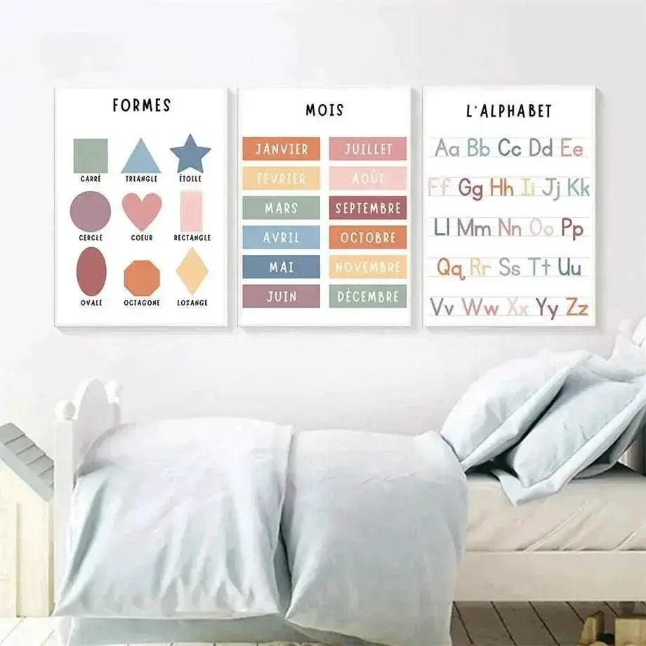  Vivid Alphabet Art Unframed Canvas Print Toyland EU -  ToylandEU™