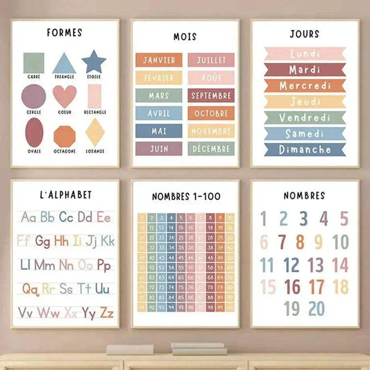  Vivid Alphabet Art Unframed Canvas Print Toyland EU -  ToylandEU™