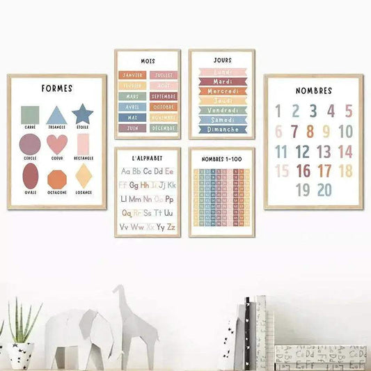  Vivid Alphabet Art Unframed Canvas Print Toyland EU -  ToylandEU™