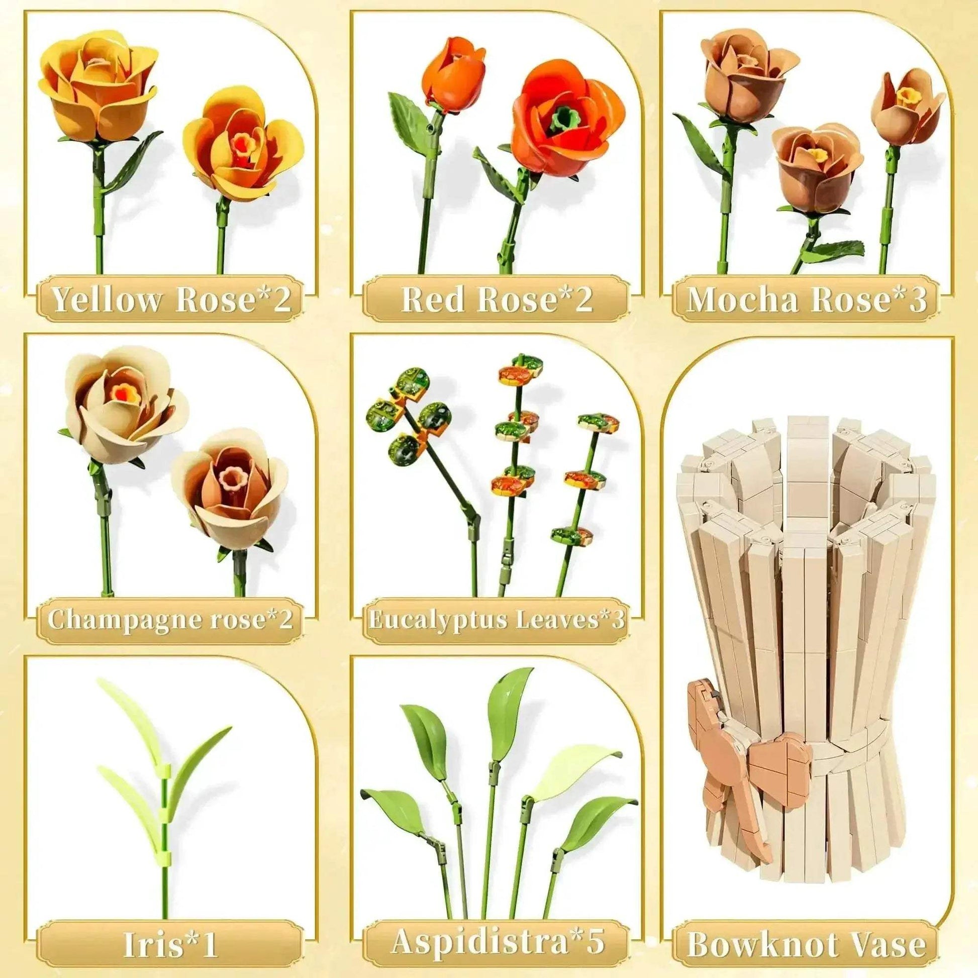  Vivid Building Blocks Eternal Flower Vase Toyland EU -  ToylandEU™