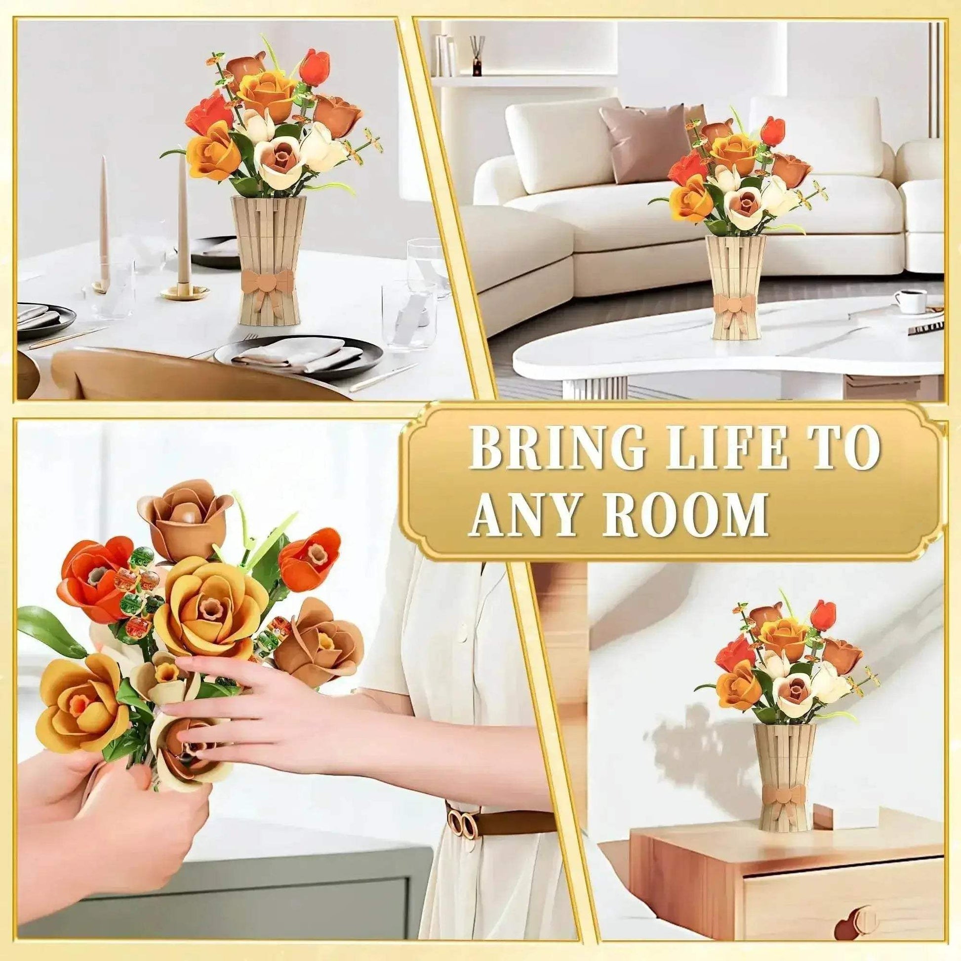  Vivid Building Blocks Eternal Flower Vase Toyland EU -  ToylandEU™