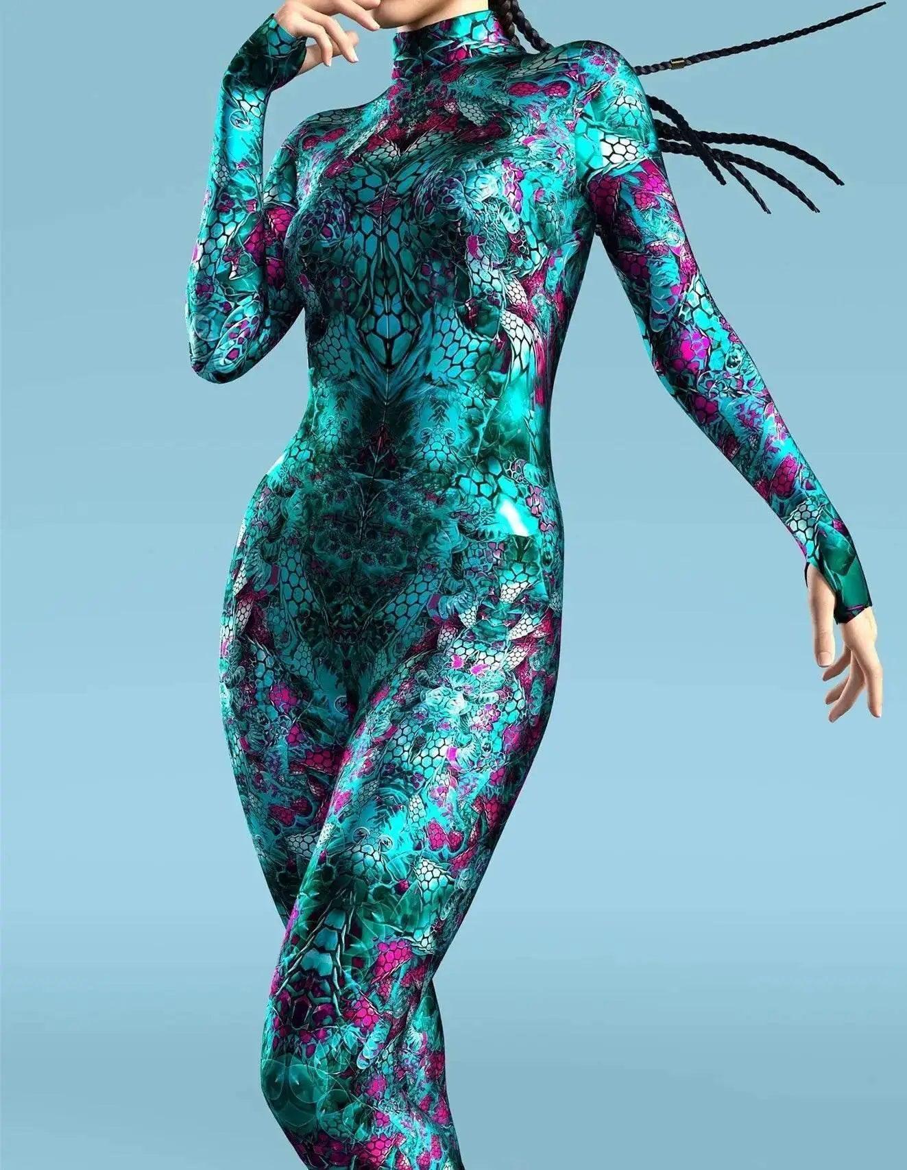  Vivid Catsuit Green Fish Scale Cosplay Toyland EU -  ToylandEU™