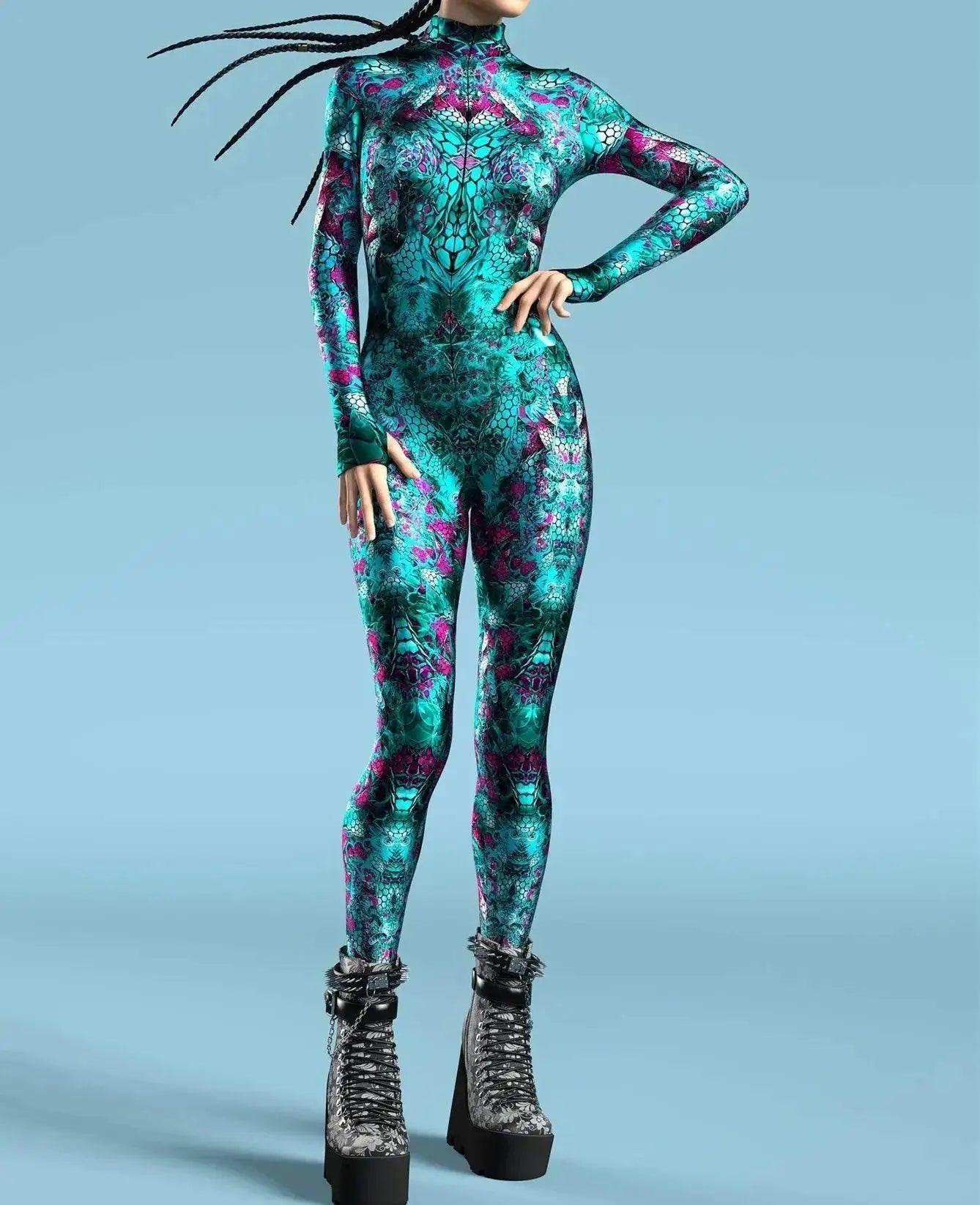  Vivid Catsuit Green Fish Scale Cosplay Toyland EU -  ToylandEU™