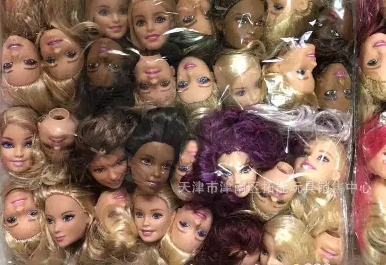  Vivid Doll Heads Set Blue Purple Hair Toyland EU -  ToylandEU™