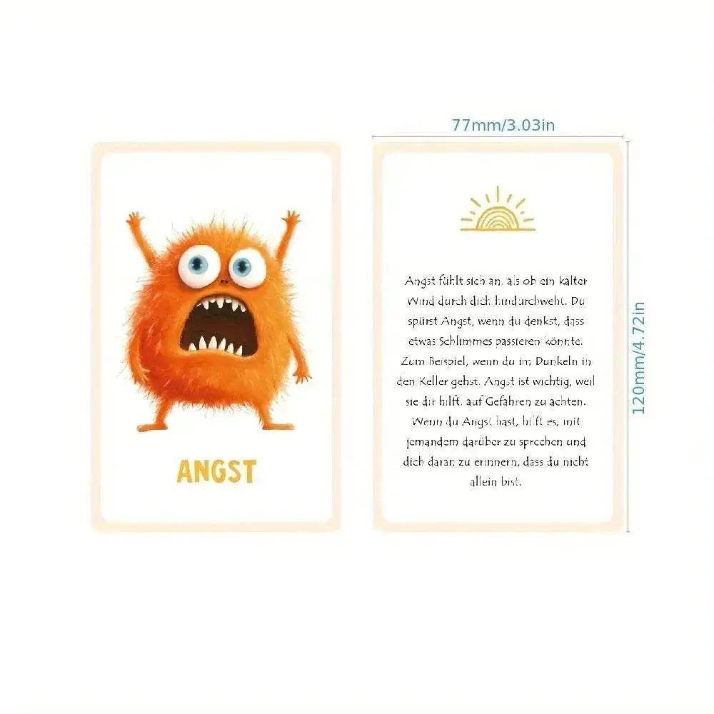  Vivid Educational Emotion Cards German Texts Toyland EU -  ToylandEU™