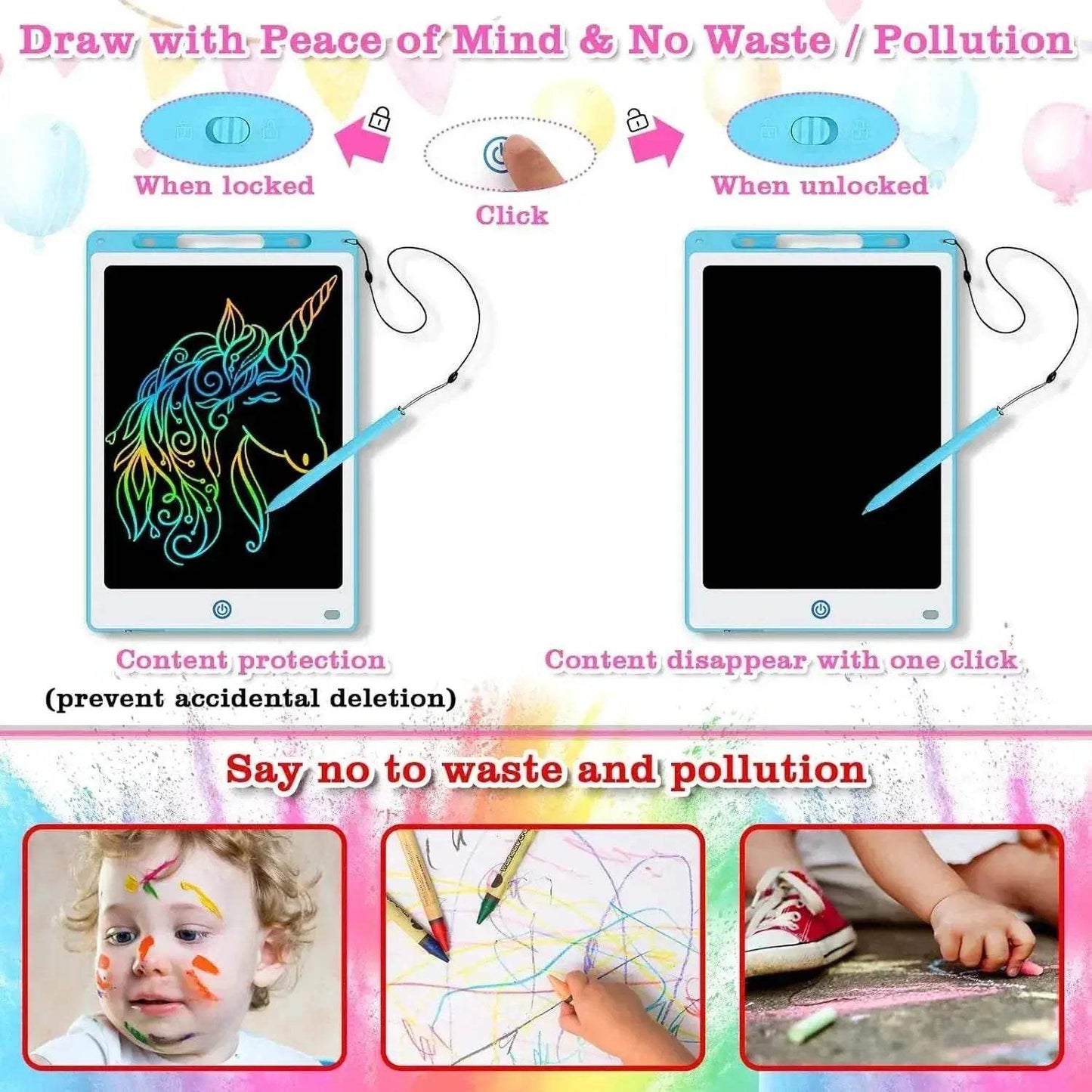  Vivid Educational LCD Graphic Tablet Color Toyland EU -  ToylandEU™