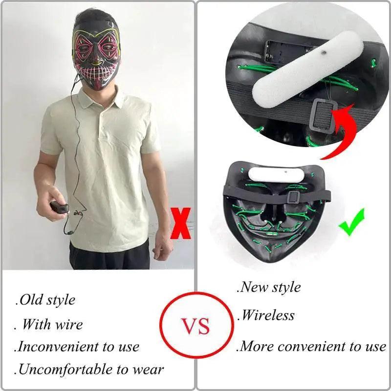  Vivid Purge 3V Glow Cosplay Mask Toyland EU -  ToylandEU™