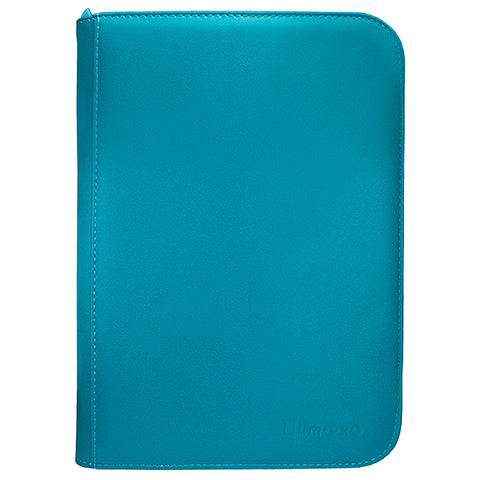 Vivid Teal 4 Pocket Zippered PRO Binder For Trading Cards - ToylandEU