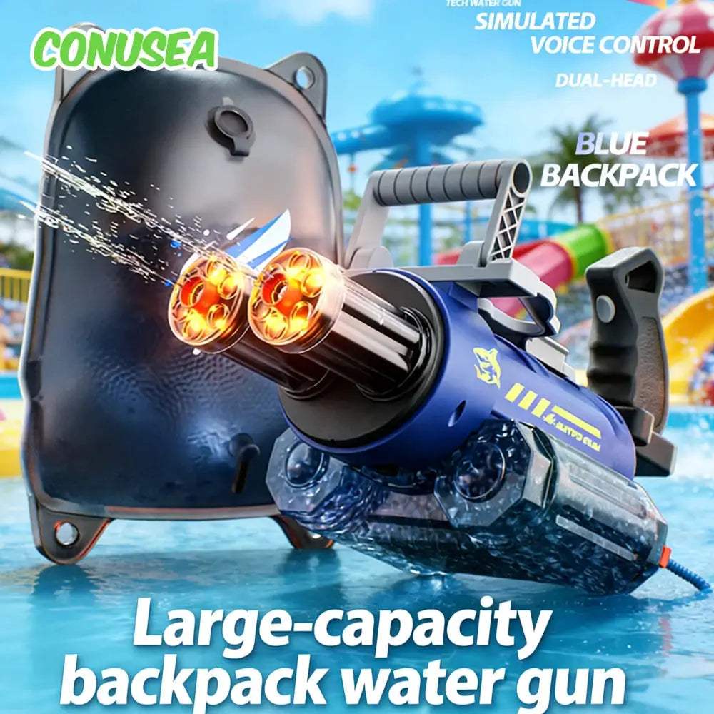 Voice Controlled Electric Water Gun Backpack With Large Capacity - ToylandEU