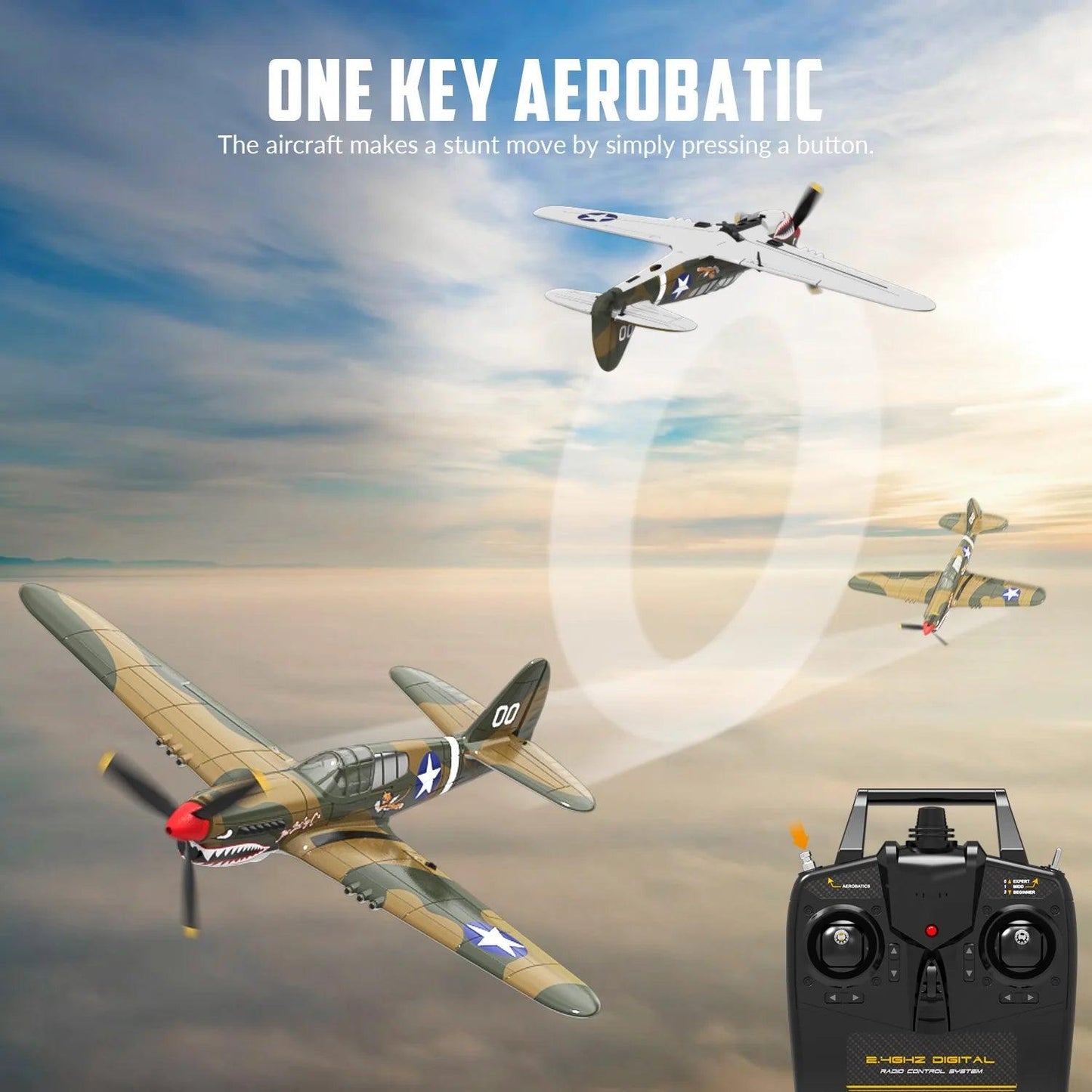 Volantex 400mm RC Airplane | 2.4Ghz 4-Channel | Toylandeu