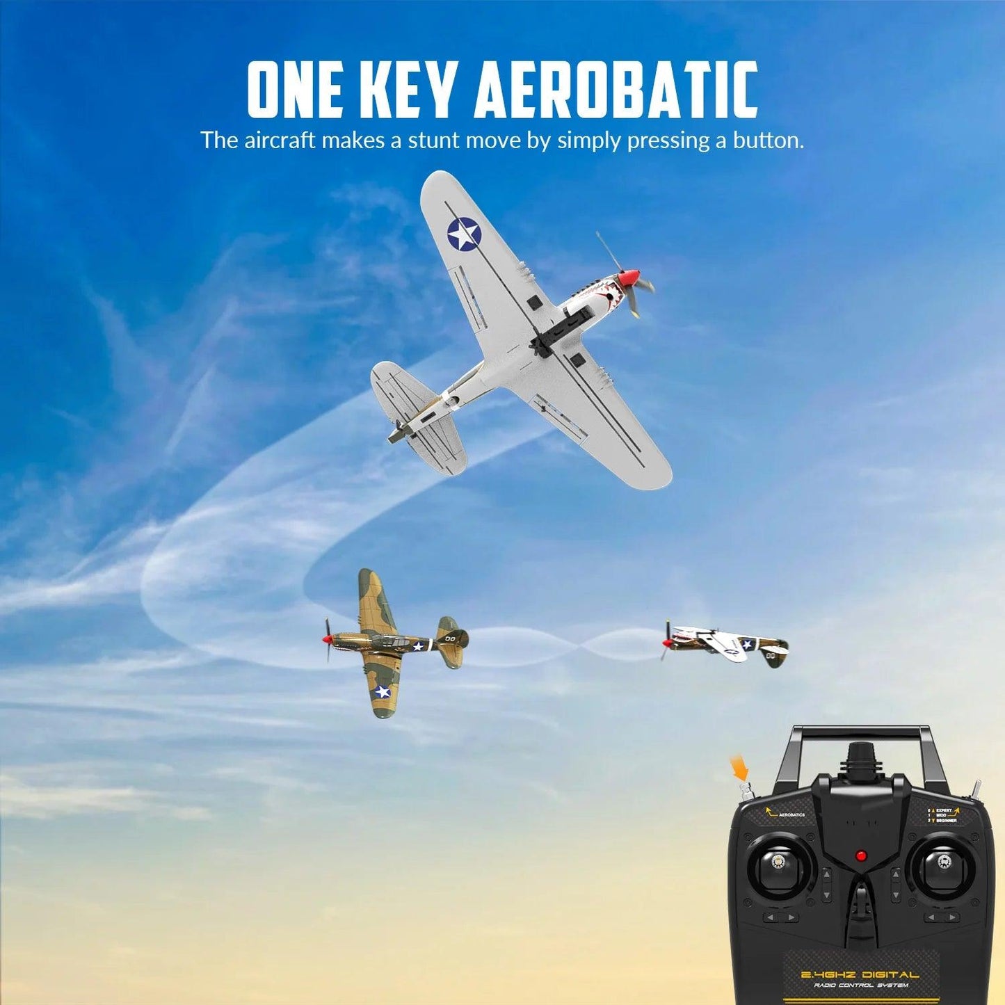 Volantex 400mm RC Airplane | 2.4Ghz 4-Channel | Toylandeu