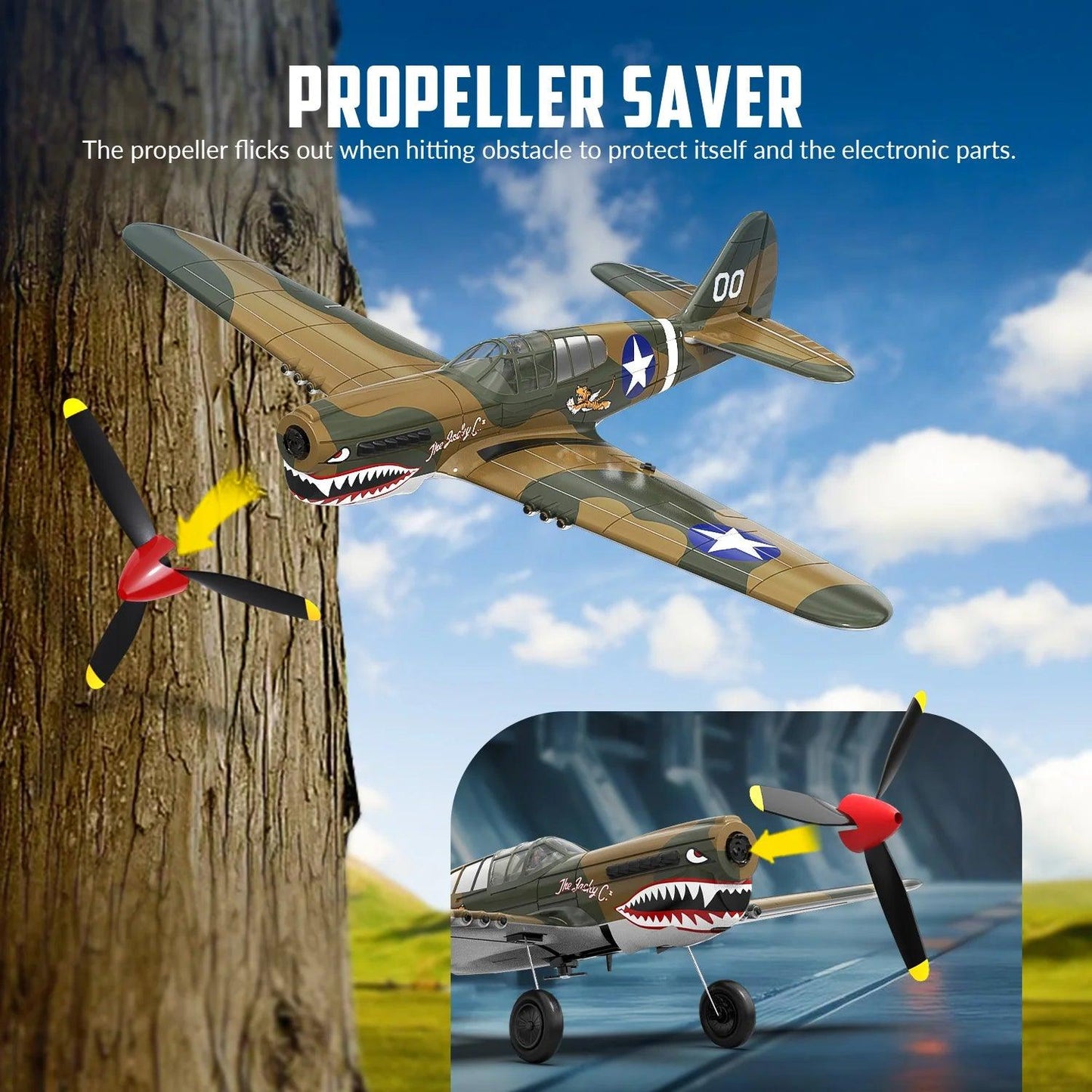 Volantex 400mm RC Airplane | 2.4Ghz 4-Channel | Toylandeu