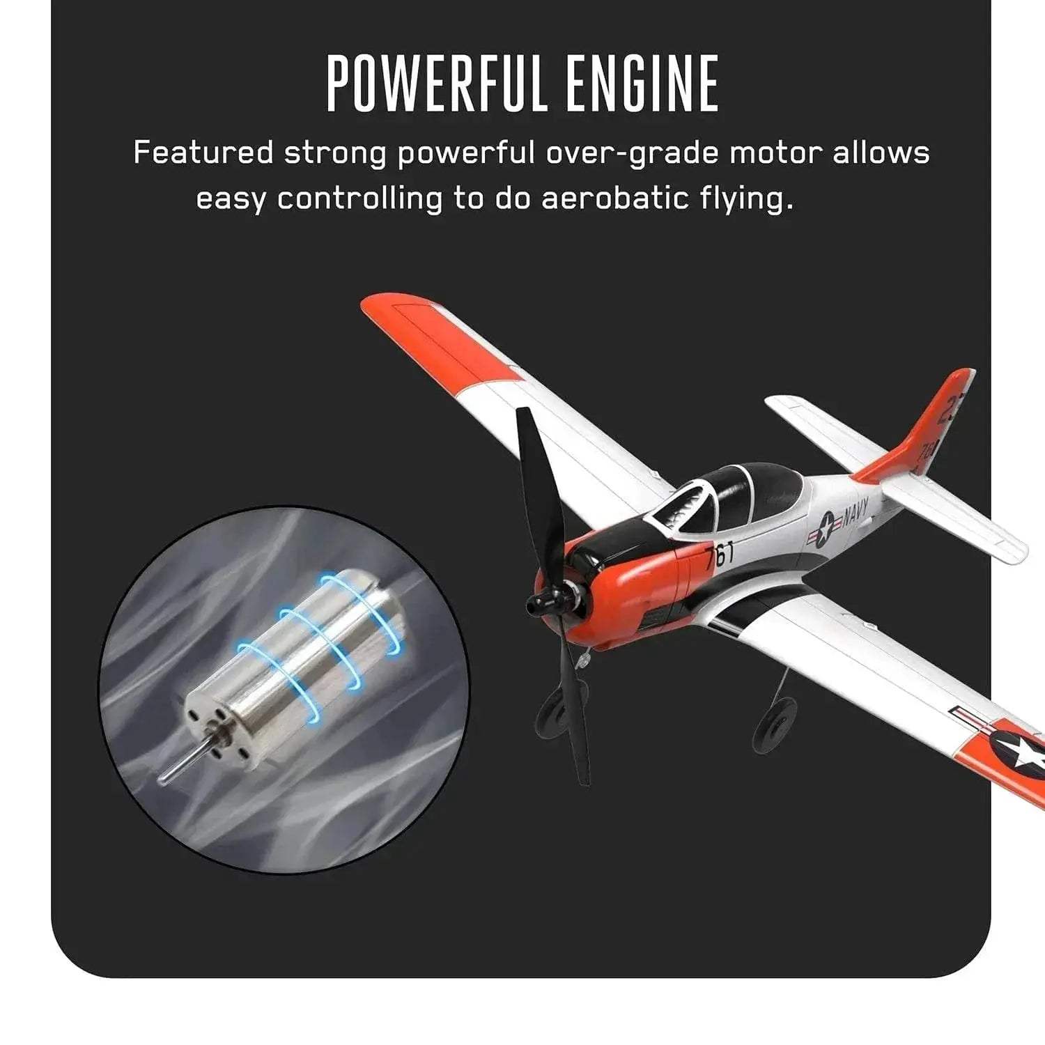 Volantex 761-9 2.4G 6-Axis Foam Aircraft T28 RC Airplane - ToylandEU