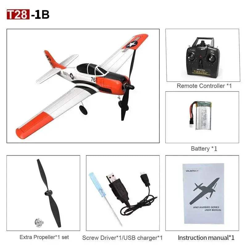 Volantex 761-9 2.4G 6-Axis Foam Aircraft T28 RC Airplane - ToylandEU