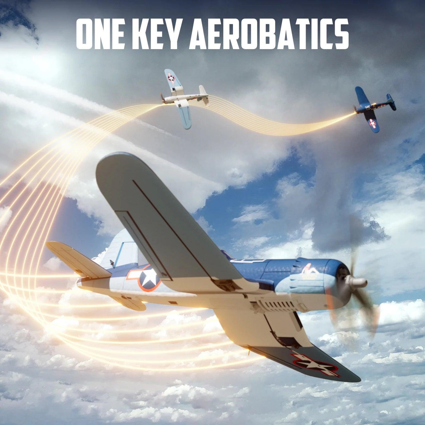Volantex F4U Corsair Rc Plane | Brushless 500Mm Wingspan | Toylandeu