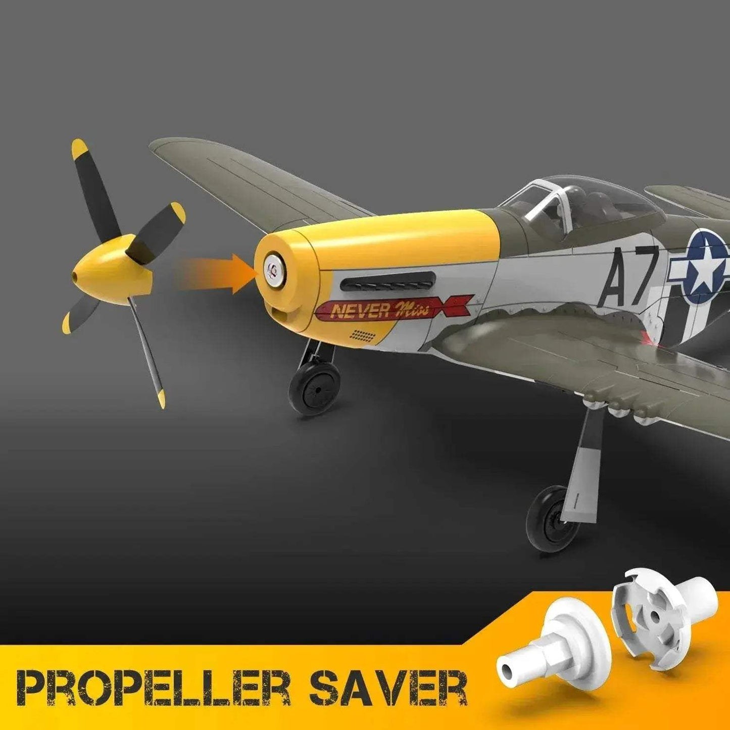Volantex RC Plane Brushless P-51 Mustang RTF Aerobatic - ToylandEU