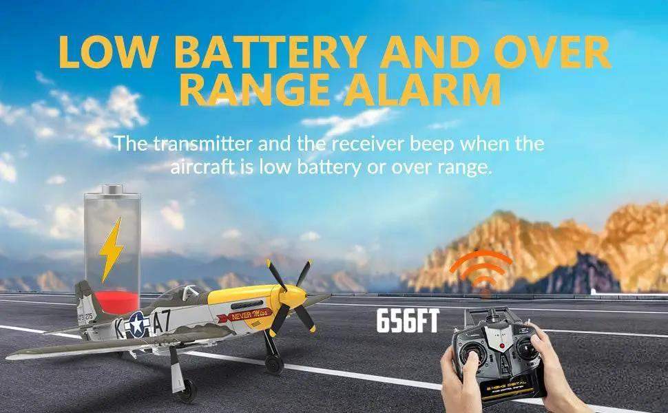 Volantex RC Plane Brushless P-51 Mustang RTF Aerobatic - ToylandEU