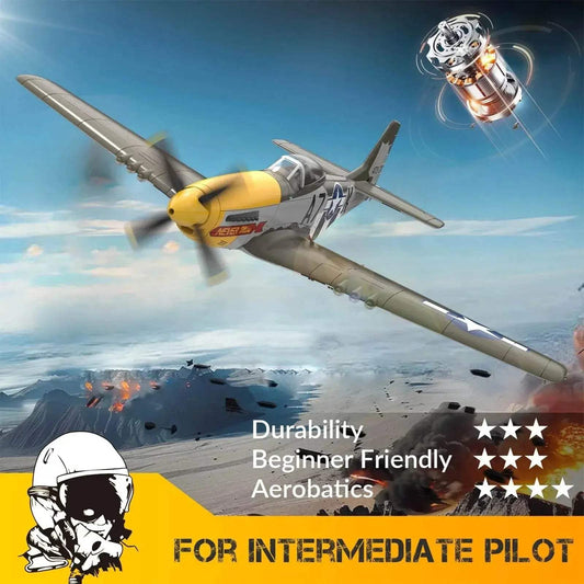  Volantex RC Plane Brushless P-51 Mustang RTF Airplane -  ToylandEU™