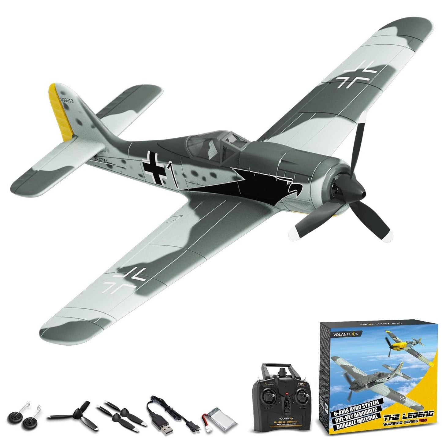 Volantex Rc Fw190 Fighter | Ready To Fly Foam Airplane | Toylandeu