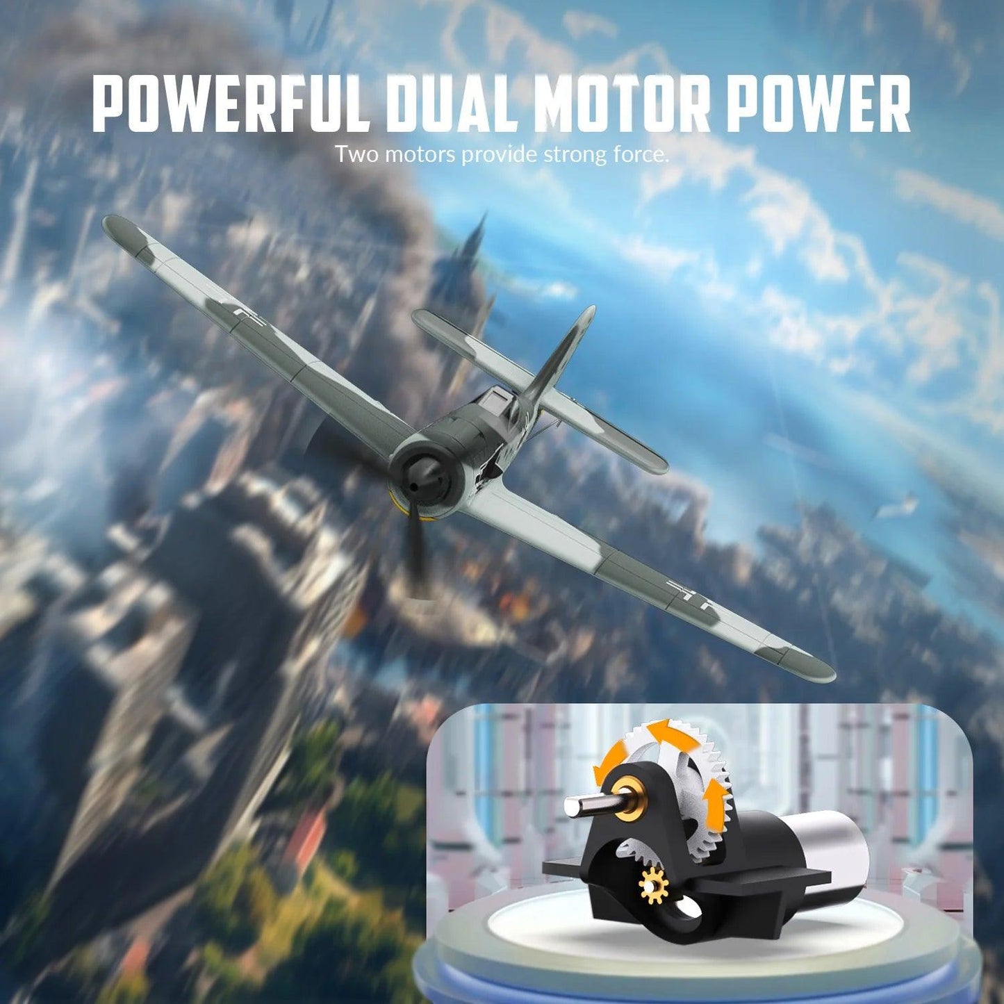 Volantex Rc Fw190 Fighter | Ready To Fly Foam Airplane | Toylandeu