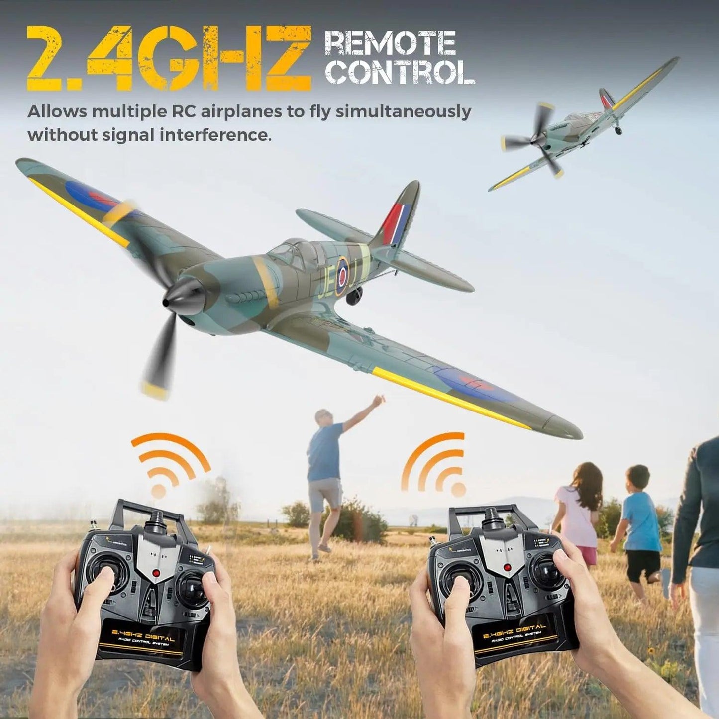 Volantex Rc Spitfire | 4 Channel Gyro Ready To Fly | Toylandeu