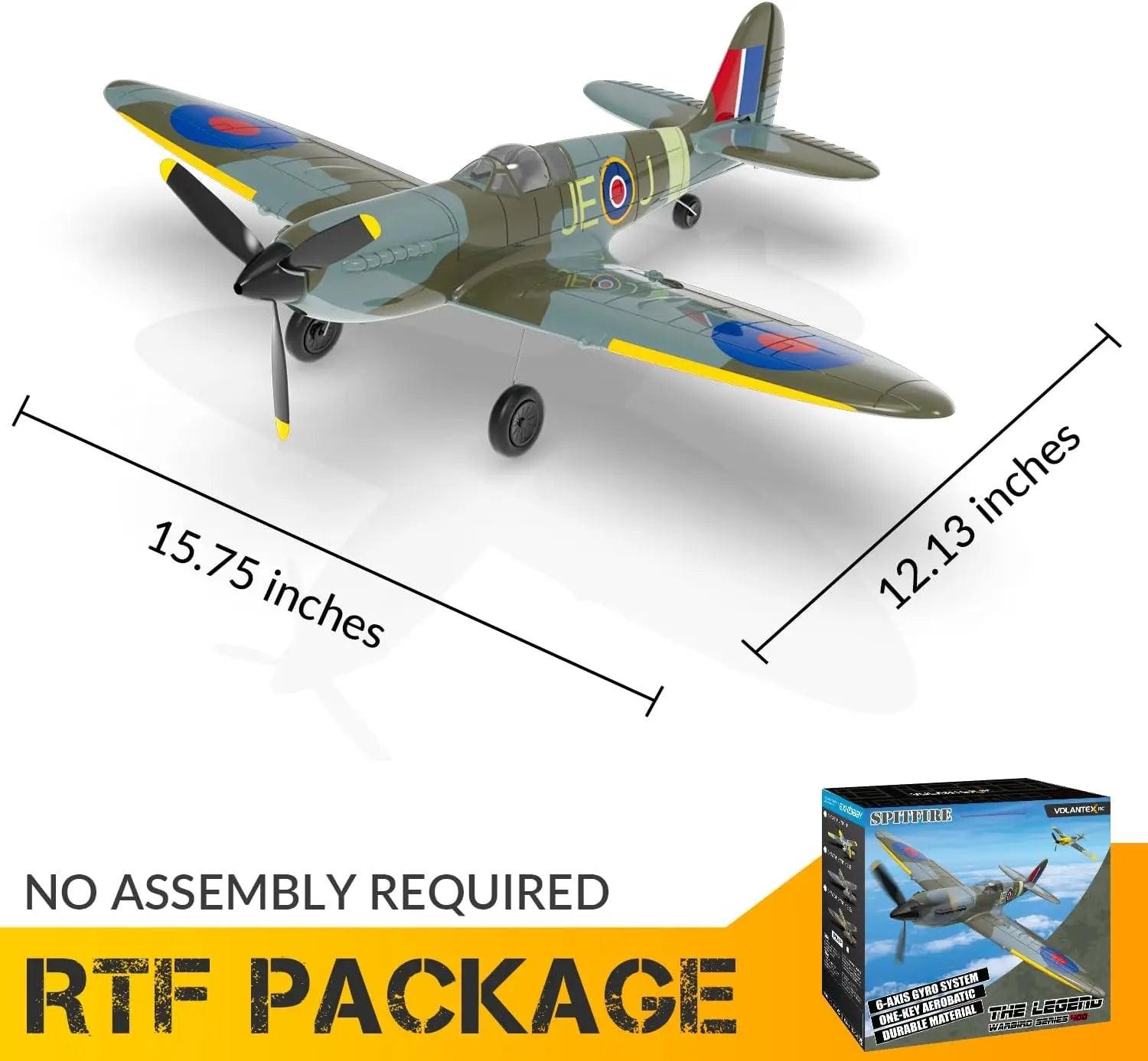 Volantex Rc Spitfire | 4 Channel Gyro Ready To Fly | Toylandeu