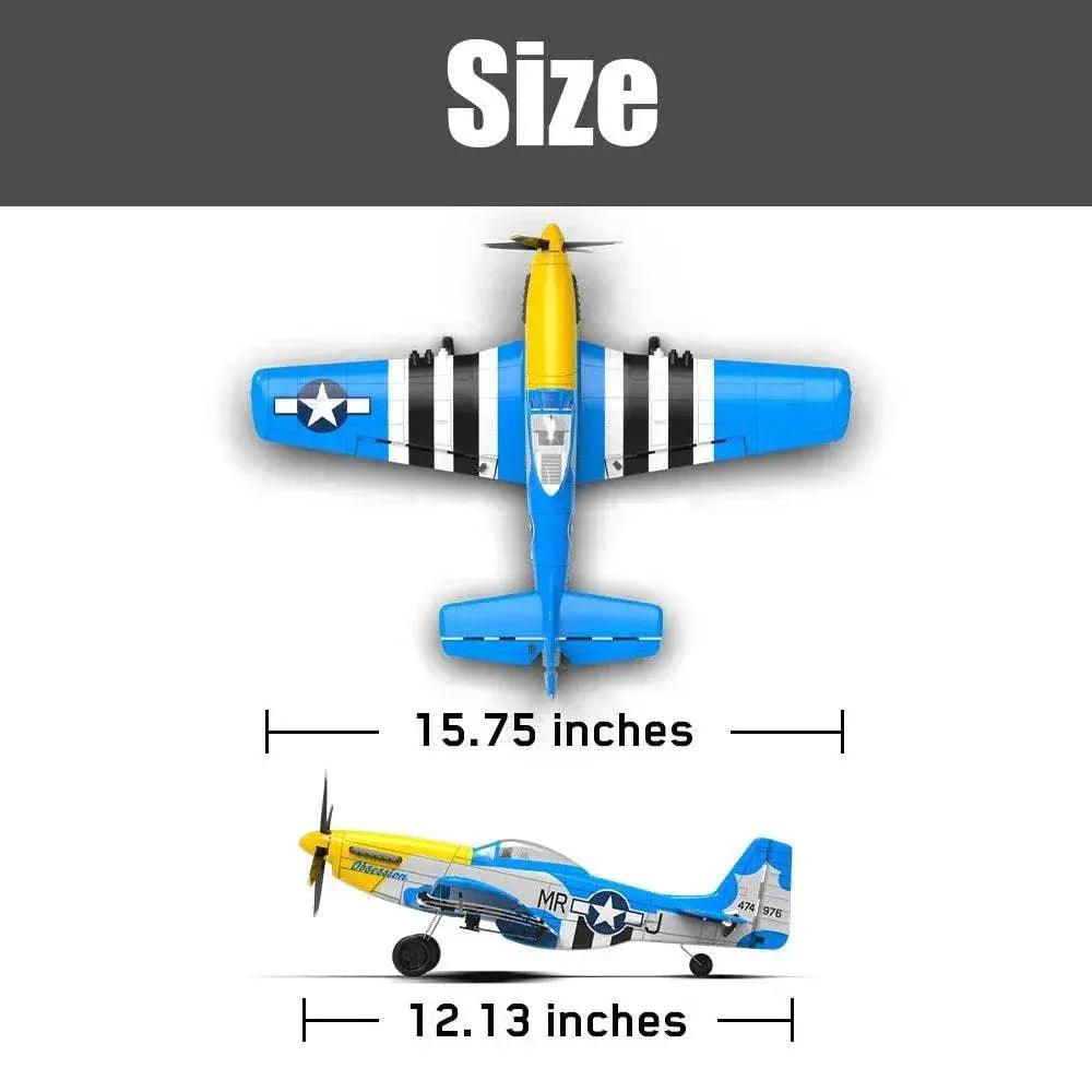  VolantexRC P-51D V2 EPP 400mm Wingspan RC Trainer -  ToylandEU™