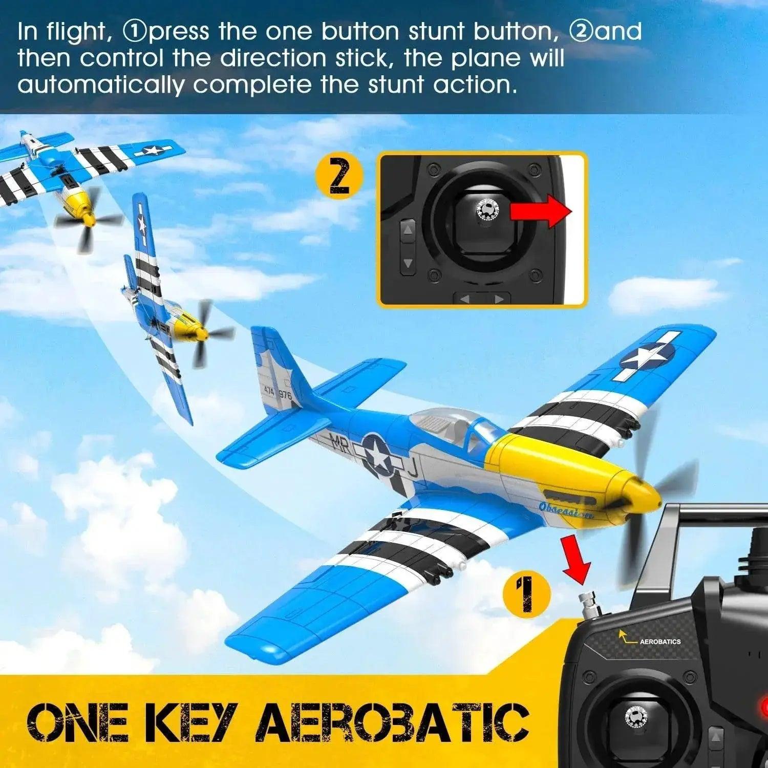 VolantexRC P-51D V2 EPP 400mm Wingspan RC Trainer -  ToylandEU™