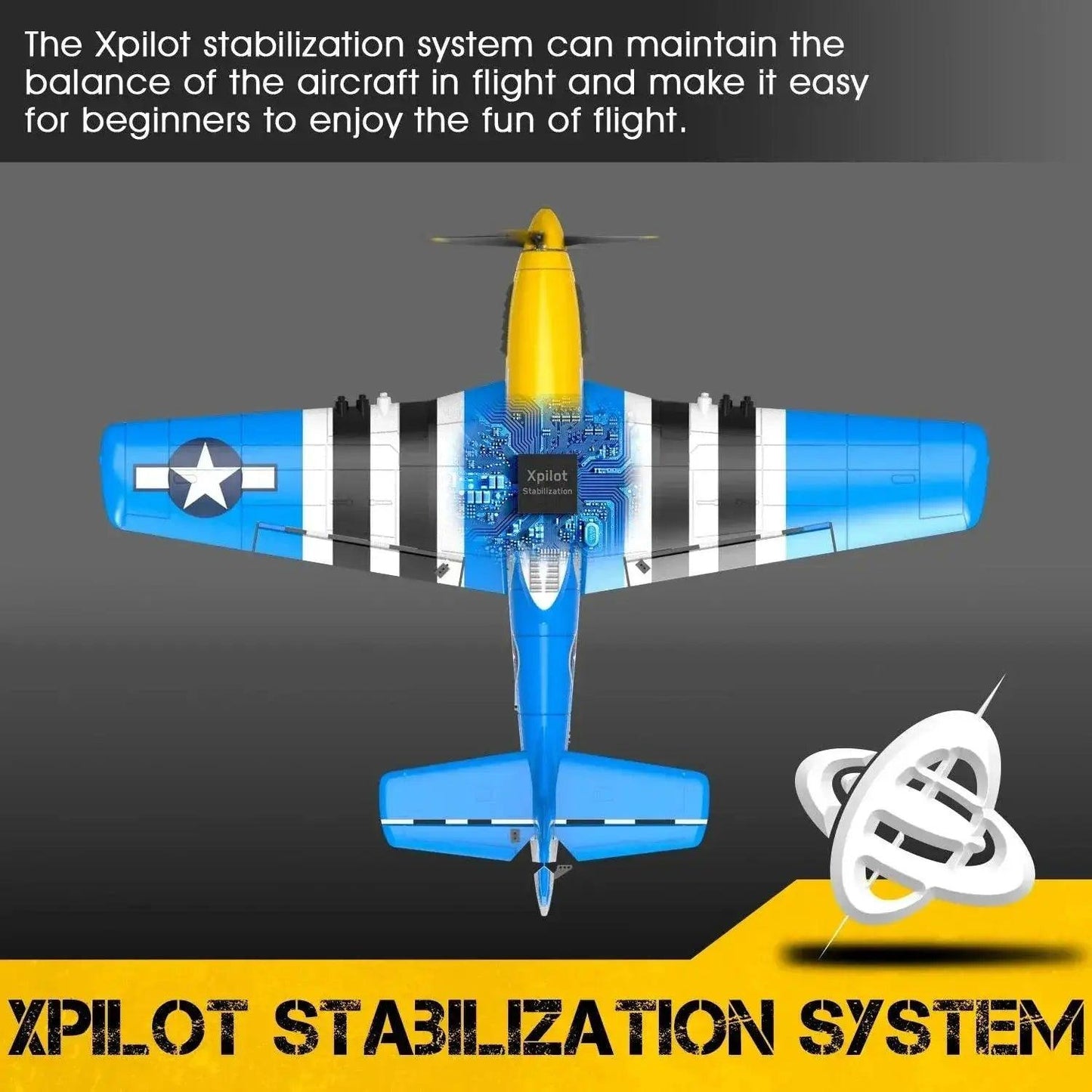  VolantexRC P-51D V2 EPP 400mm Wingspan RC Trainer -  ToylandEU™