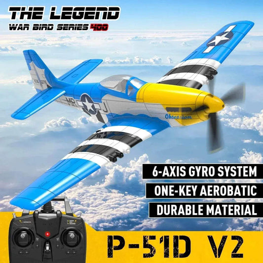  VolantexRC P-51D V2 EPP 400mm Wingspan RC Trainer -  ToylandEU™