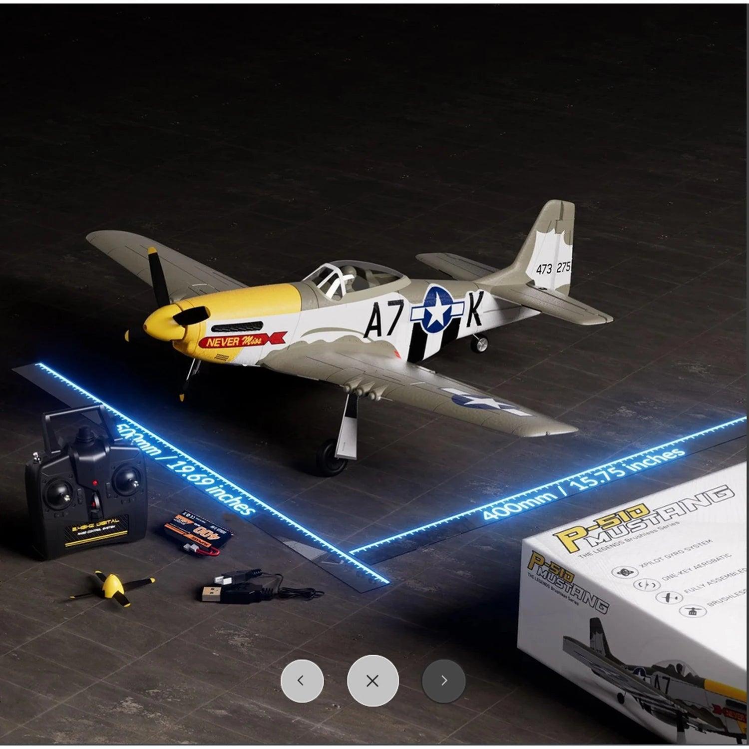 Volantexrc Mustang Rc Plane | Brushless 500Mm Wingspan | Toylandeu