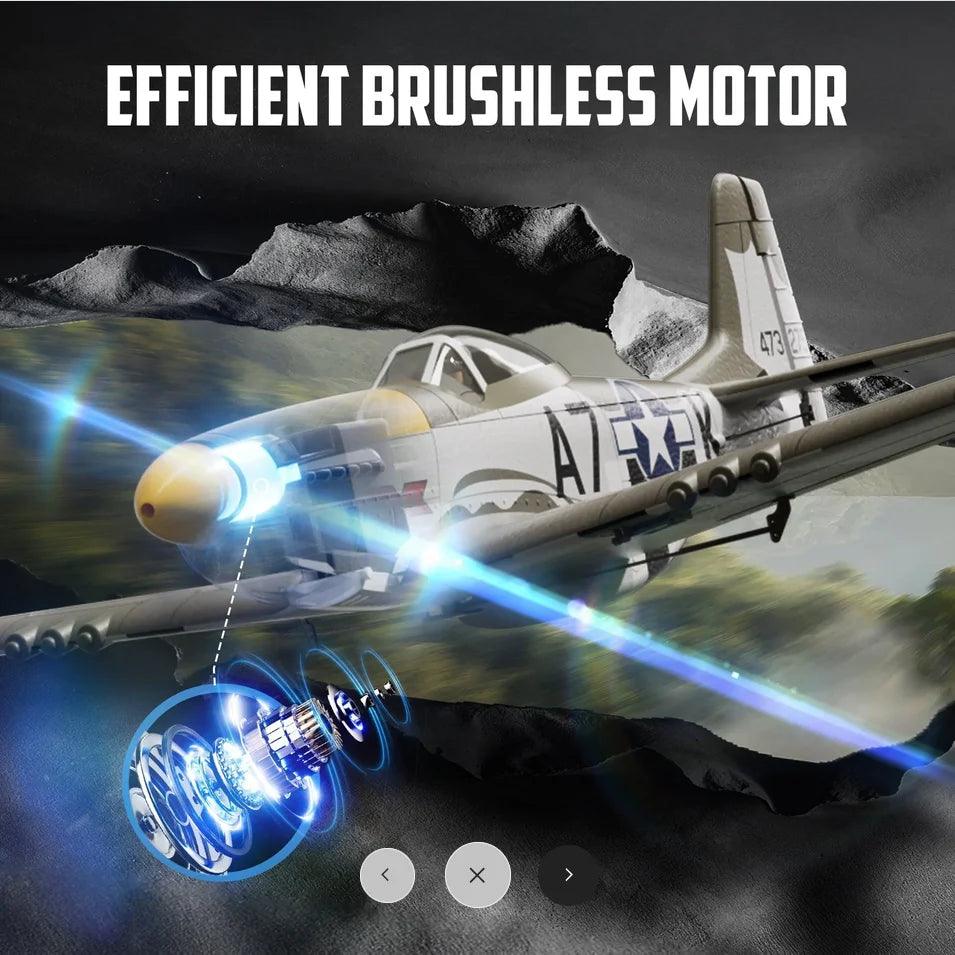 Volantexrc Mustang Rc Plane | Brushless 500Mm Wingspan | Toylandeu