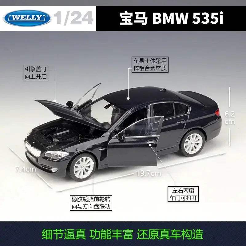 WELLY BMW 1 24 Diecast 535i Model Car Collectible - ToylandEU