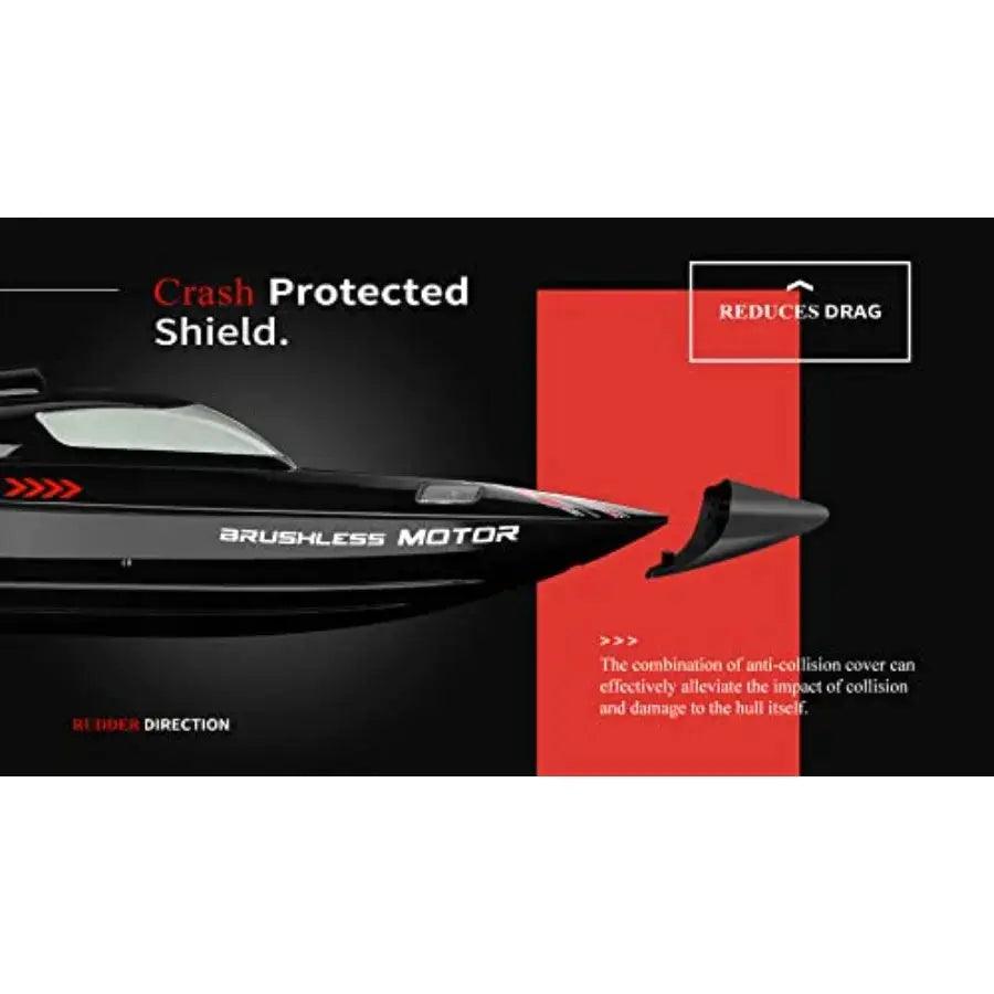  WL916 RC Boat Brushless Carbon Fiber Body LEDs 55kmh -  ToylandEU™
