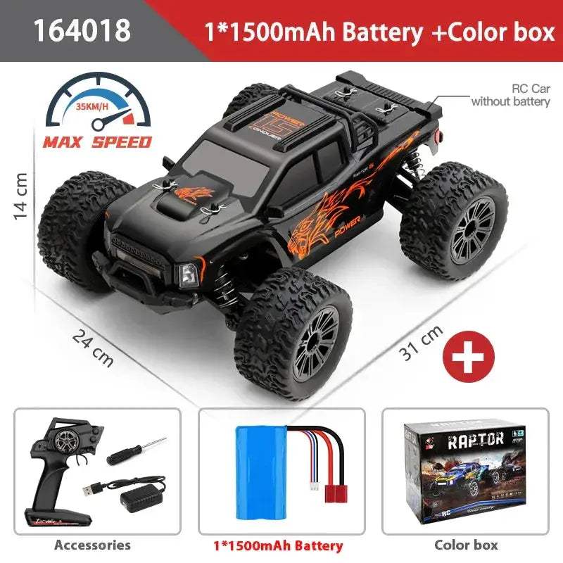 WLtoys 1:16 RC Car 4WD Off-Road Monster Truck High Speed - ToylandEU