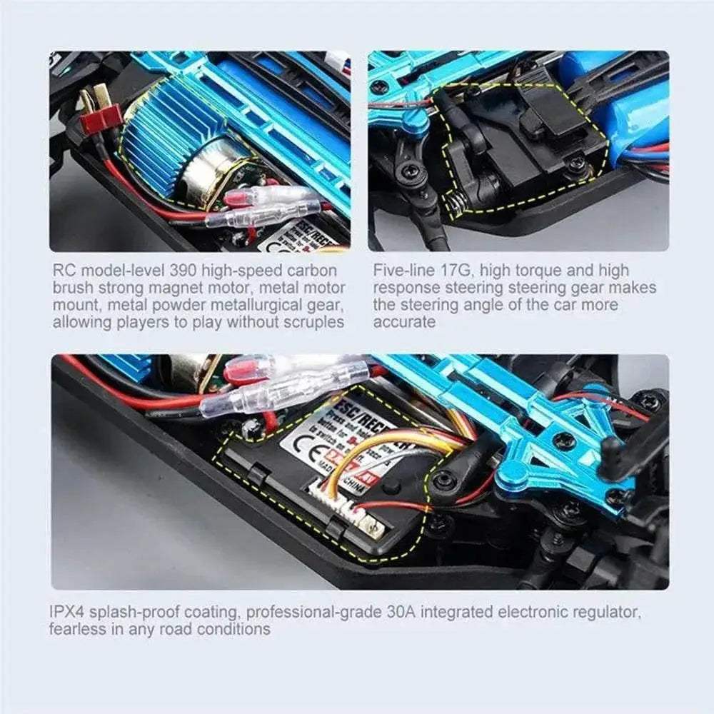 WLtoys 1:16 Scale Large RC Car 50km/h High Speed 4WD Toy - ToylandEU
