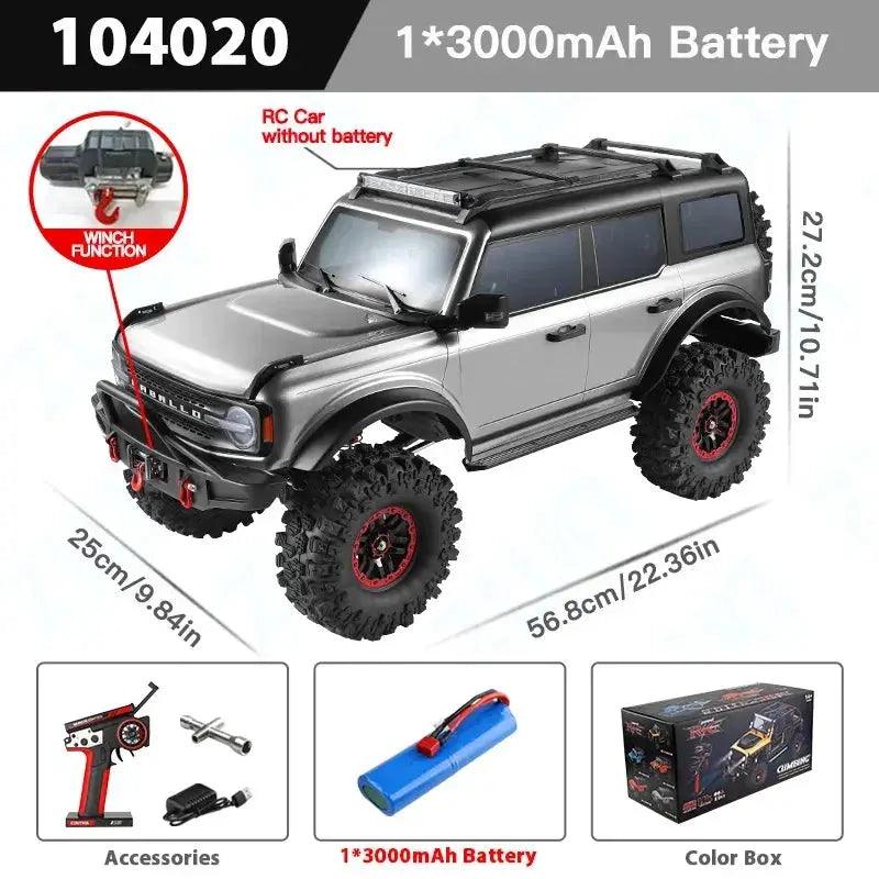  WLtoys 104020 Off Road 4x4 RC Car Extended Battery -  ToylandEU™