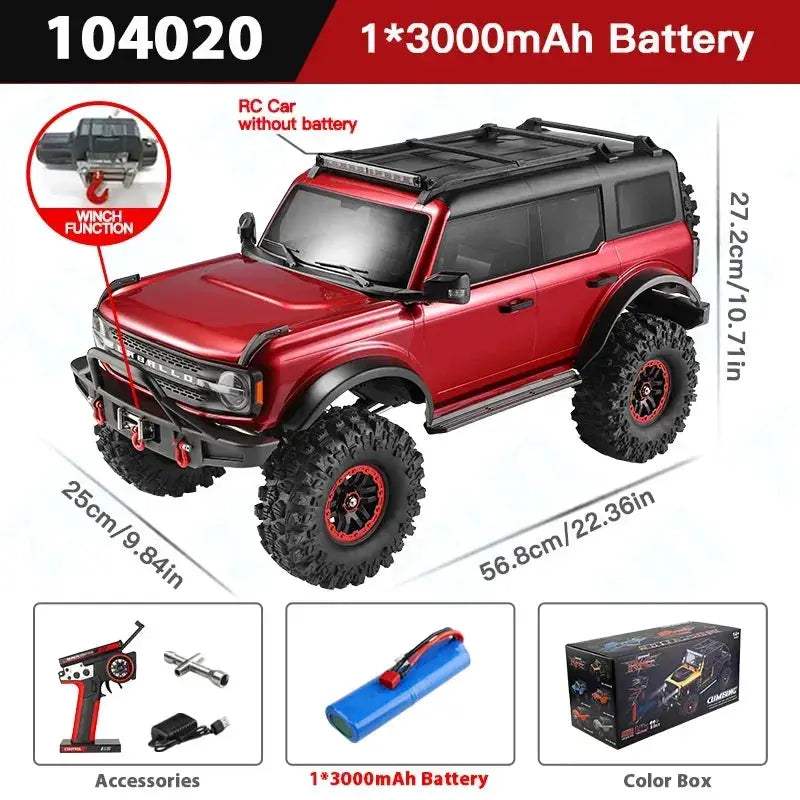 WLtoys 104020 Off Road 4x4 RC Car With Extended Battery - ToylandEU