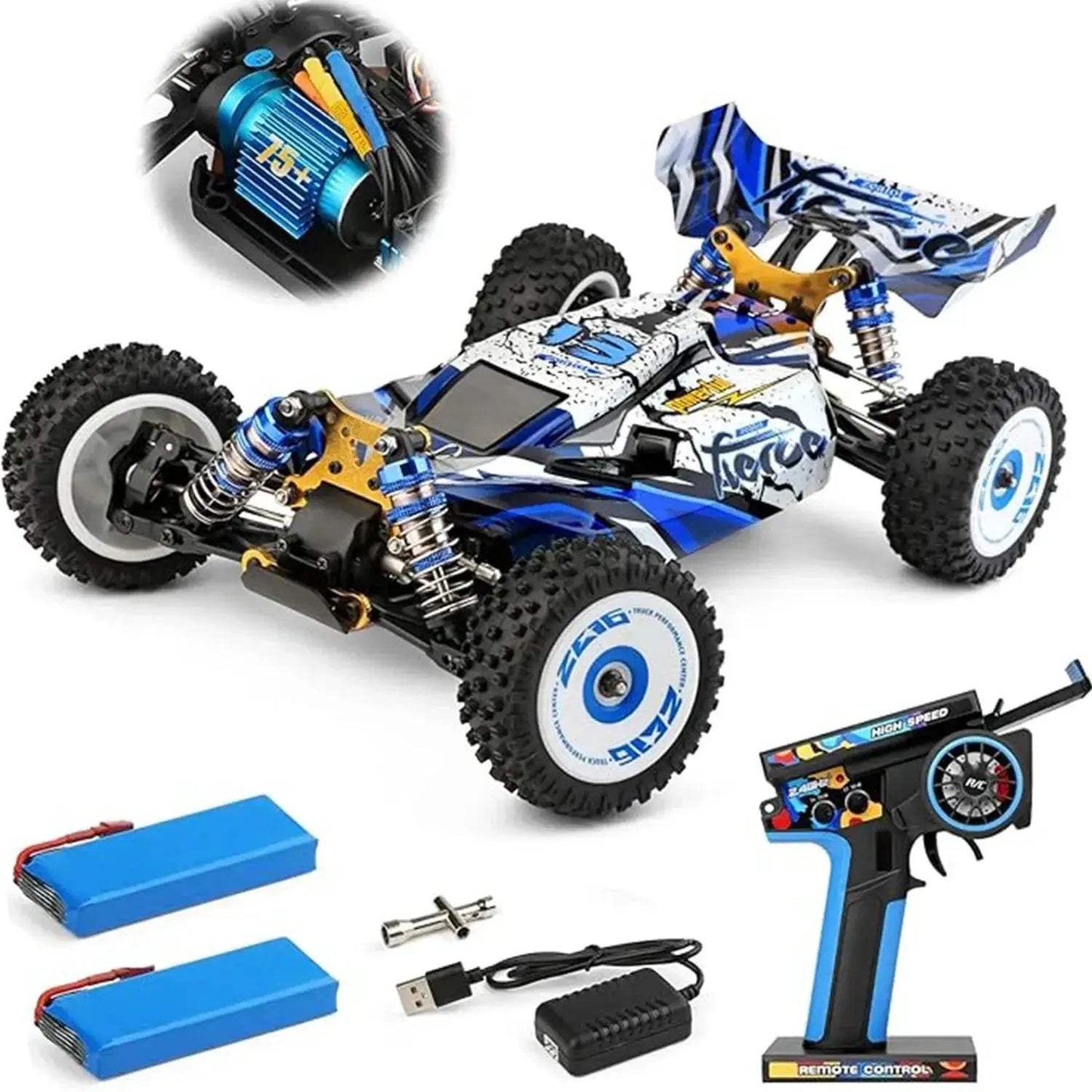 WLtoys 124017 V2 Brushless RC Car 75kmh Outdoor Gift - ToylandEU