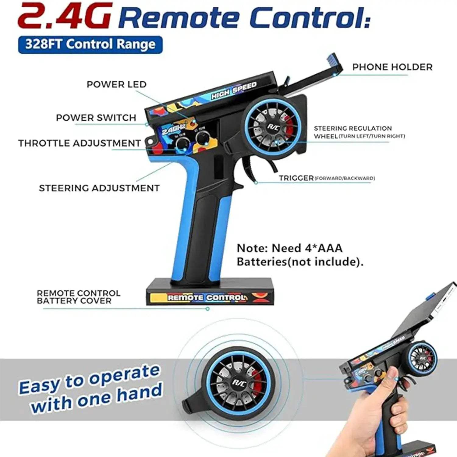 WLtoys 124017 V2 Brushless RC Car 75kmh Outdoor Gift - ToylandEU