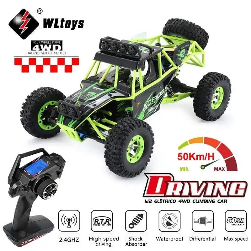 WLtoys 12428 4WD RC Car Off Road High Speed LEDHeadlights - ToylandEU