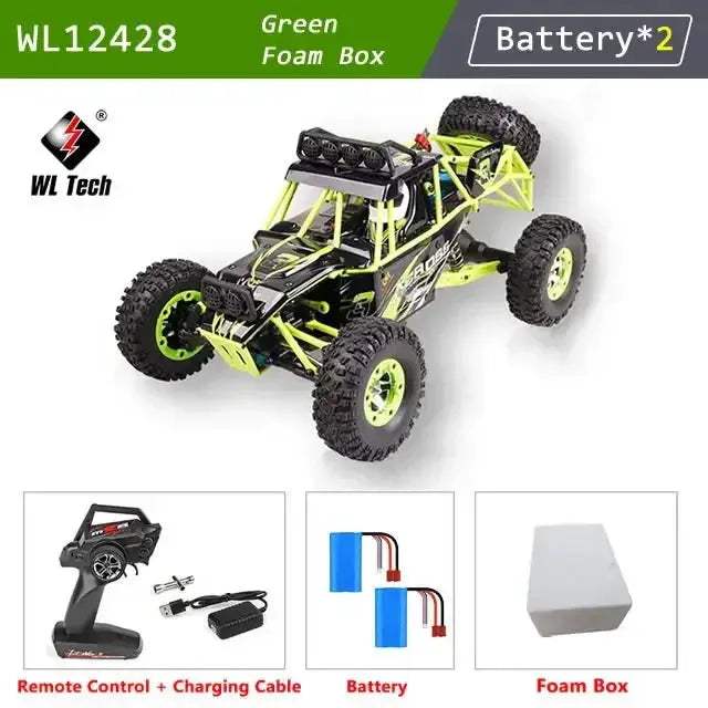WLtoys 12428 4WD RC Car Off Road High Speed LEDHeadlights - ToylandEU