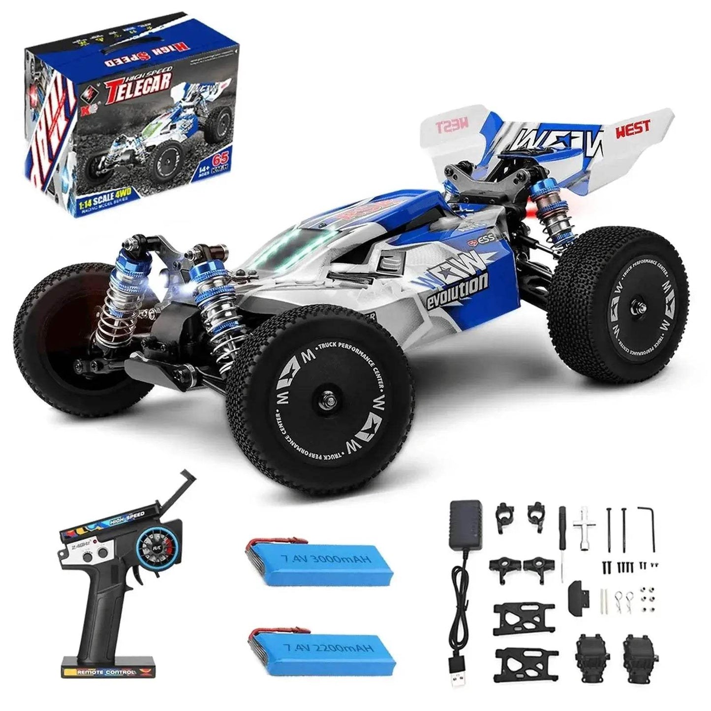 WLtoys 144011 1/14 4WD RC Car Max 43 Mph Off-road Gift - ToylandEU