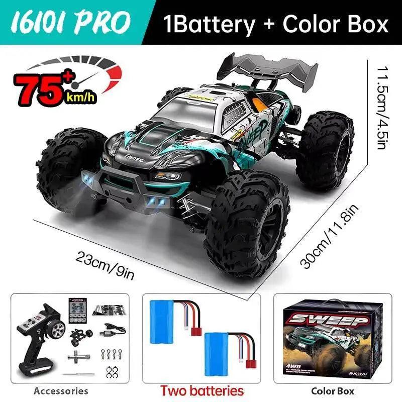  WLtoys 16101 Pro 1:16 75KM/H 4WD RC Car Gift for Kids -  ToylandEU™